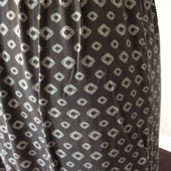 Merona Gray with Cream Light and Airy Midi Dress - Picture 8 of 8